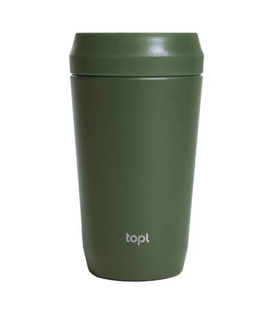 Patented 360° lid recycled stainless steel 354ml tumbler one size green Topl