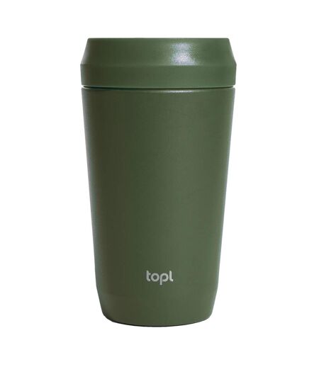 Patented 360° lid recycled stainless steel 354ml tumbler one size green Topl