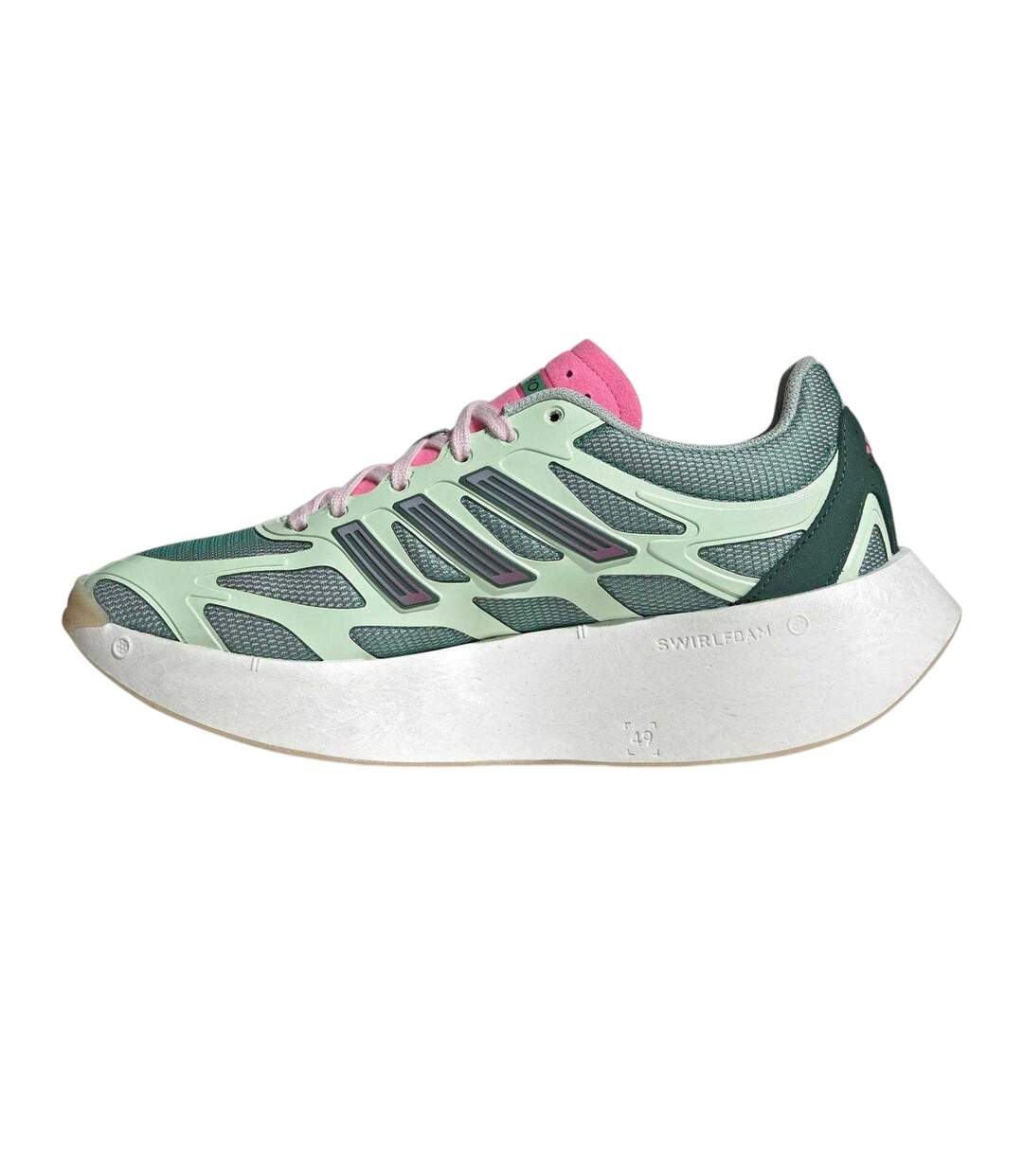 Childrens/kids Adizero Trainers Green Pink Adidas-3
