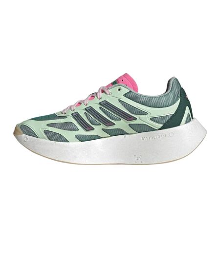 Childrens/kids Adizero Trainers Green Pink Adidas
