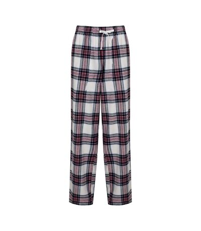 Skinnifit Pantalon de pyjama Tartan - femme (blanc/rose) - UTRW6025