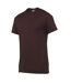 T-shirt adulte marron orangé Gildan