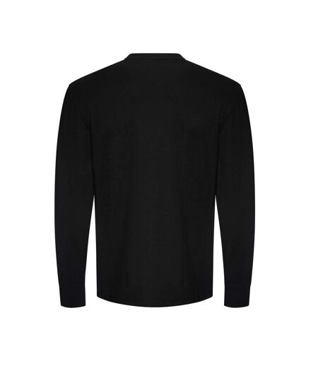 Awdis Unisex Adult Oversized Long-Sleeved T-Shirt (Deep Black) - UTPC6402