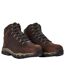 Womens/ladies Mendip Leather Hiking Boots Chocolate Karrimor-4