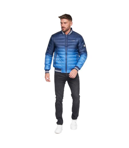 Mens Basefade Padded Jacket Blue Crosshatch