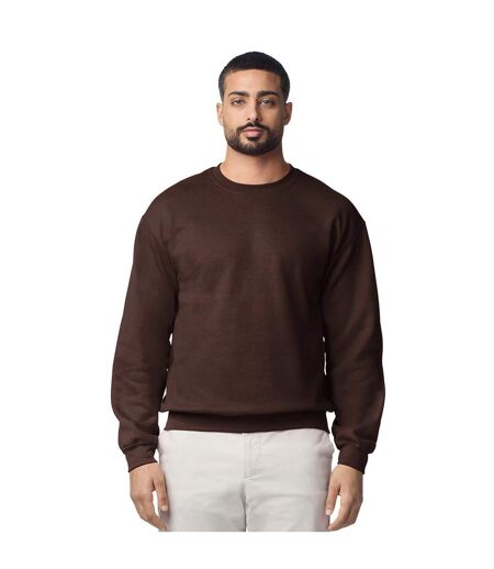 Sweat Uni À Col Ras-du-cou Heavy Blend Femme Marron Foncé Gildan
