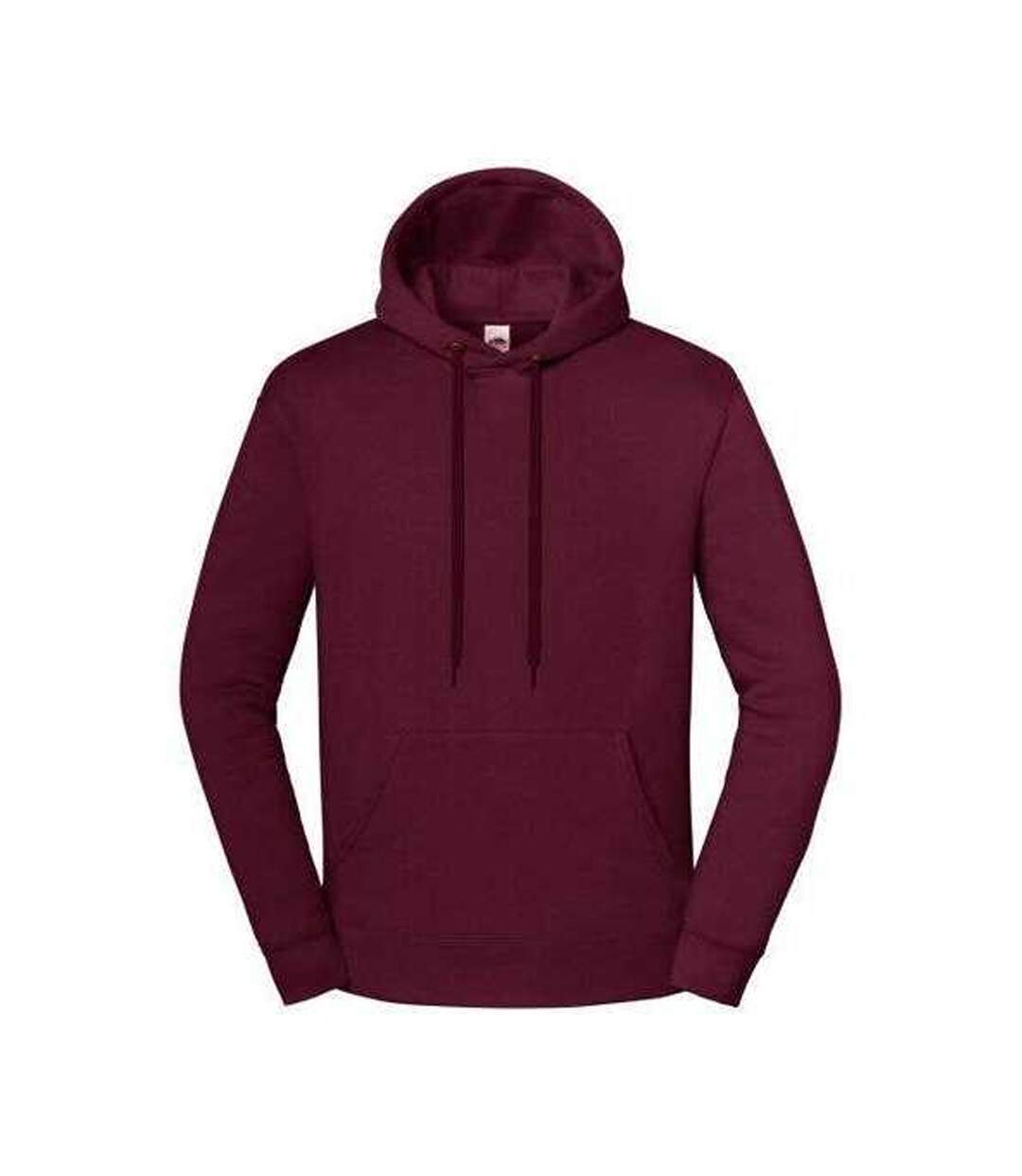 Sweat Uni À Capuche Iconic Premium Adulte Bordeaux Fruit Of The Loom-1