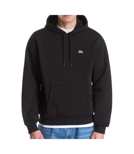 Sweat à capuche noir homme lacoste sh8863