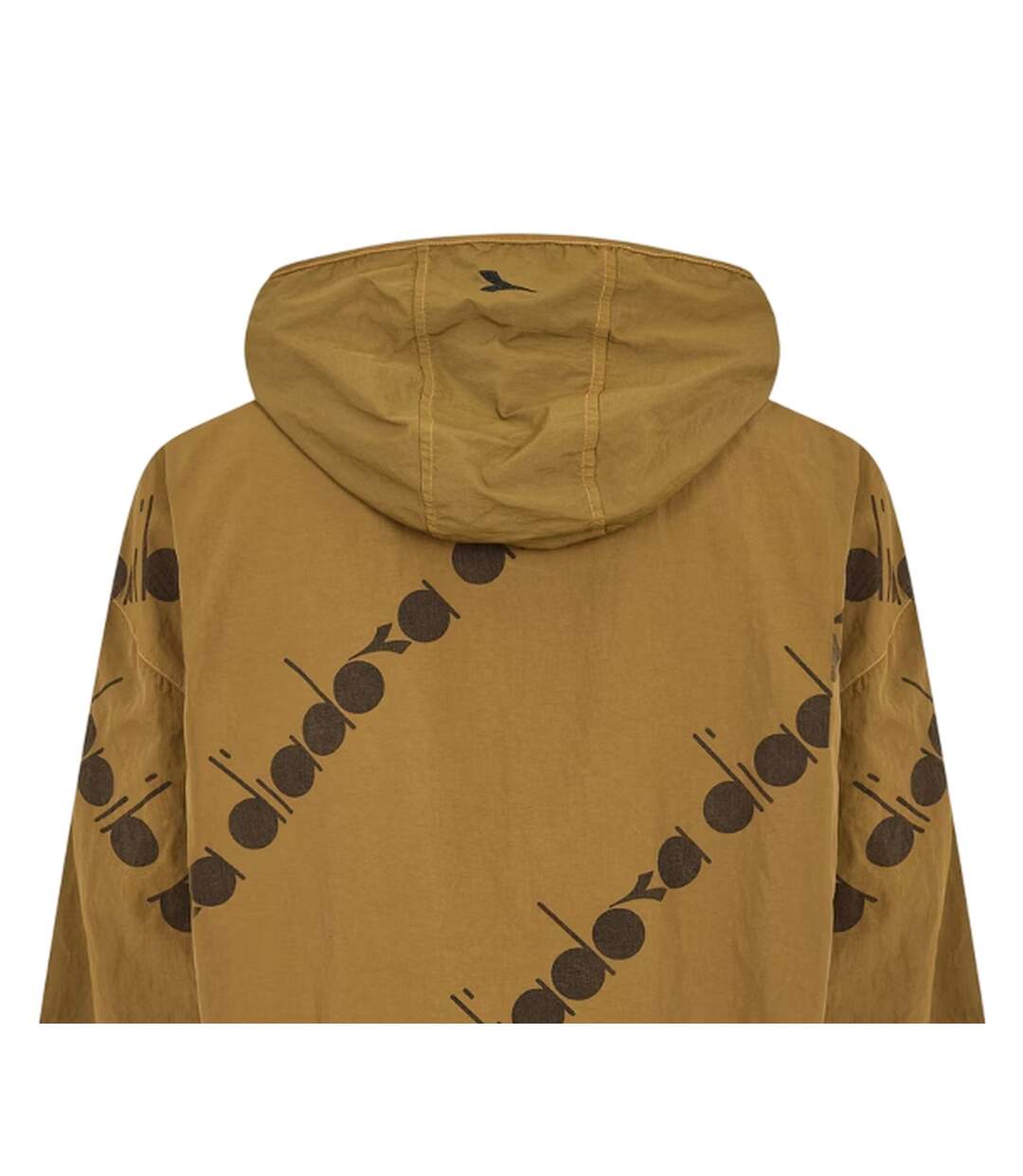 Anorak Motif/style Logo Partout Homme Vert Kaki Diadora-3