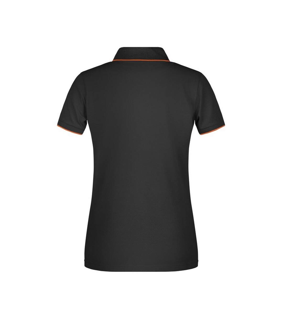 Polo Motif/style À Rayures Femme Noir Orange James And Nicholson-2