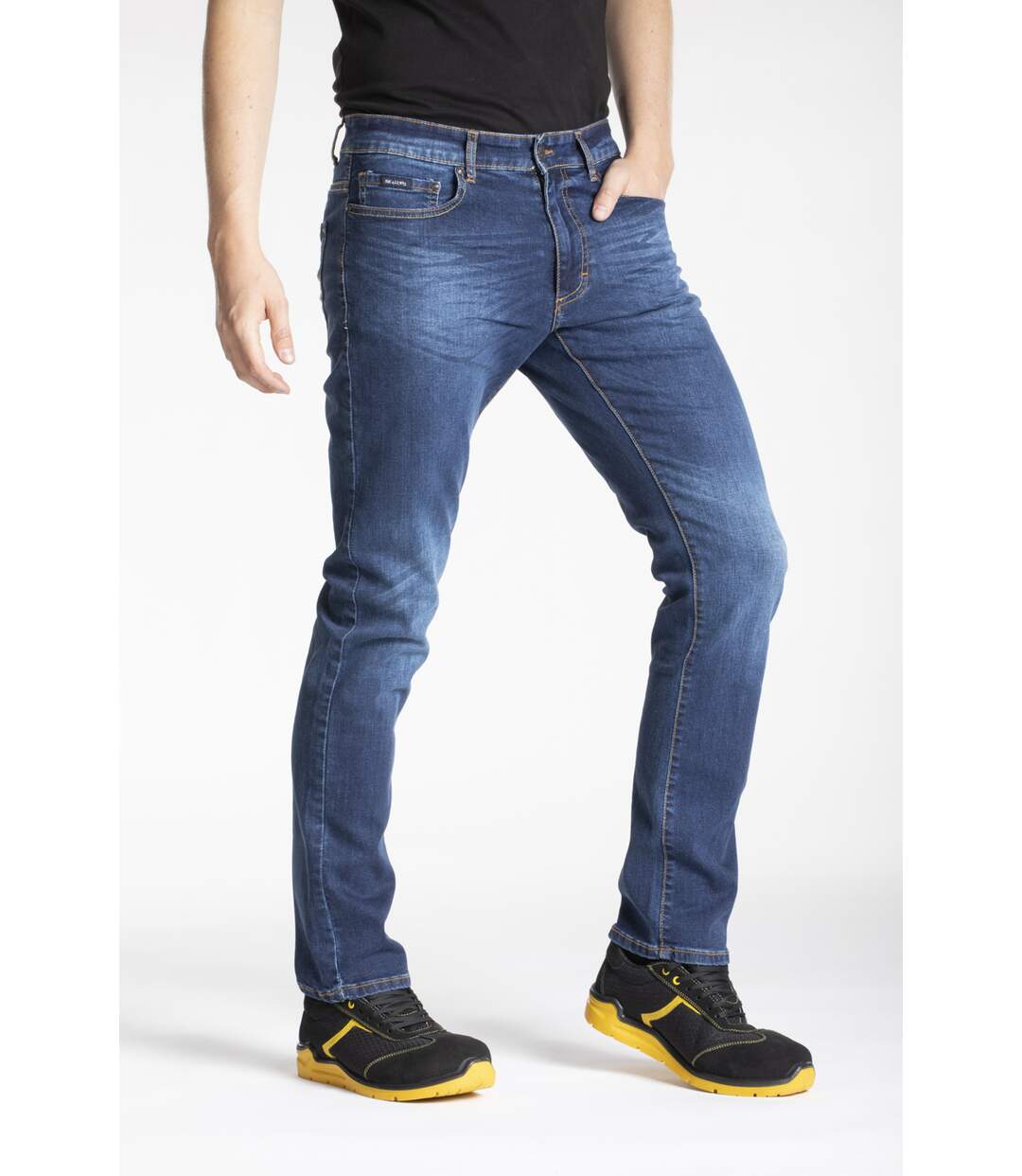 Jeans de travail coupe droite confort denim brossé stretch WORK8 'Rica Lewis'