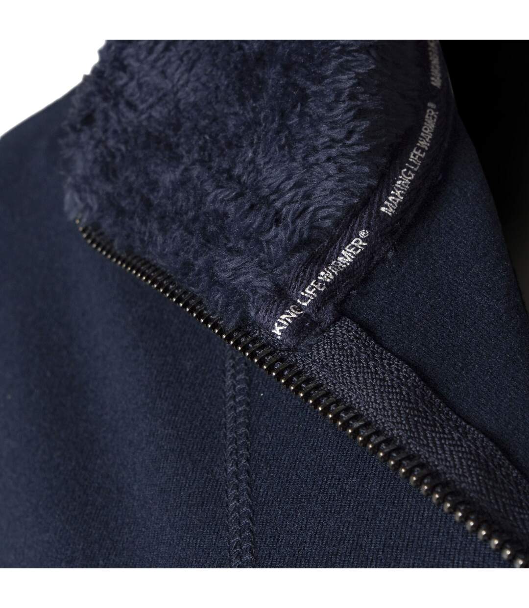 Mens Thermal Soft 1/4 Zip Top Fleece with High Collar-4