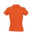 SOLS Womens/Ladies People Pique Short Sleeve Cotton Polo Shirt (Orange)
