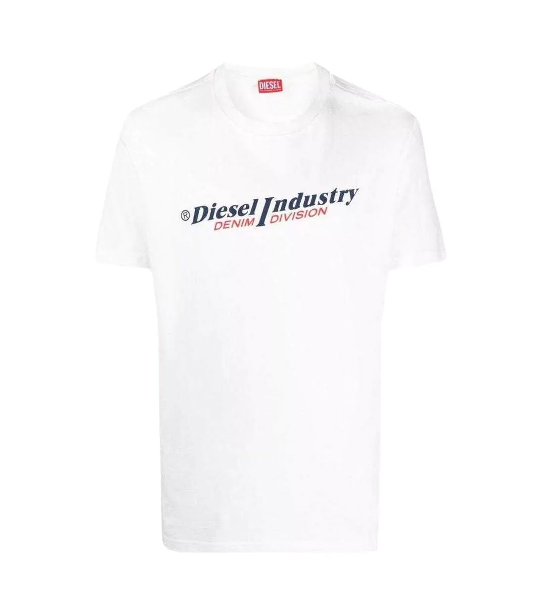 T-shirt Motif/style Logo Industry Denim Division Adulte Blanc Diesel-1
