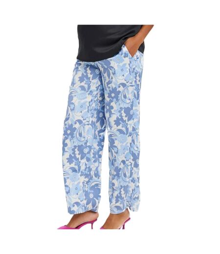 Pantalon imprimé bleu/blanc femme vero moda marternity mulla