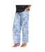 Pantalon imprimé bleu/blanc femme vero moda marternity mulla-1