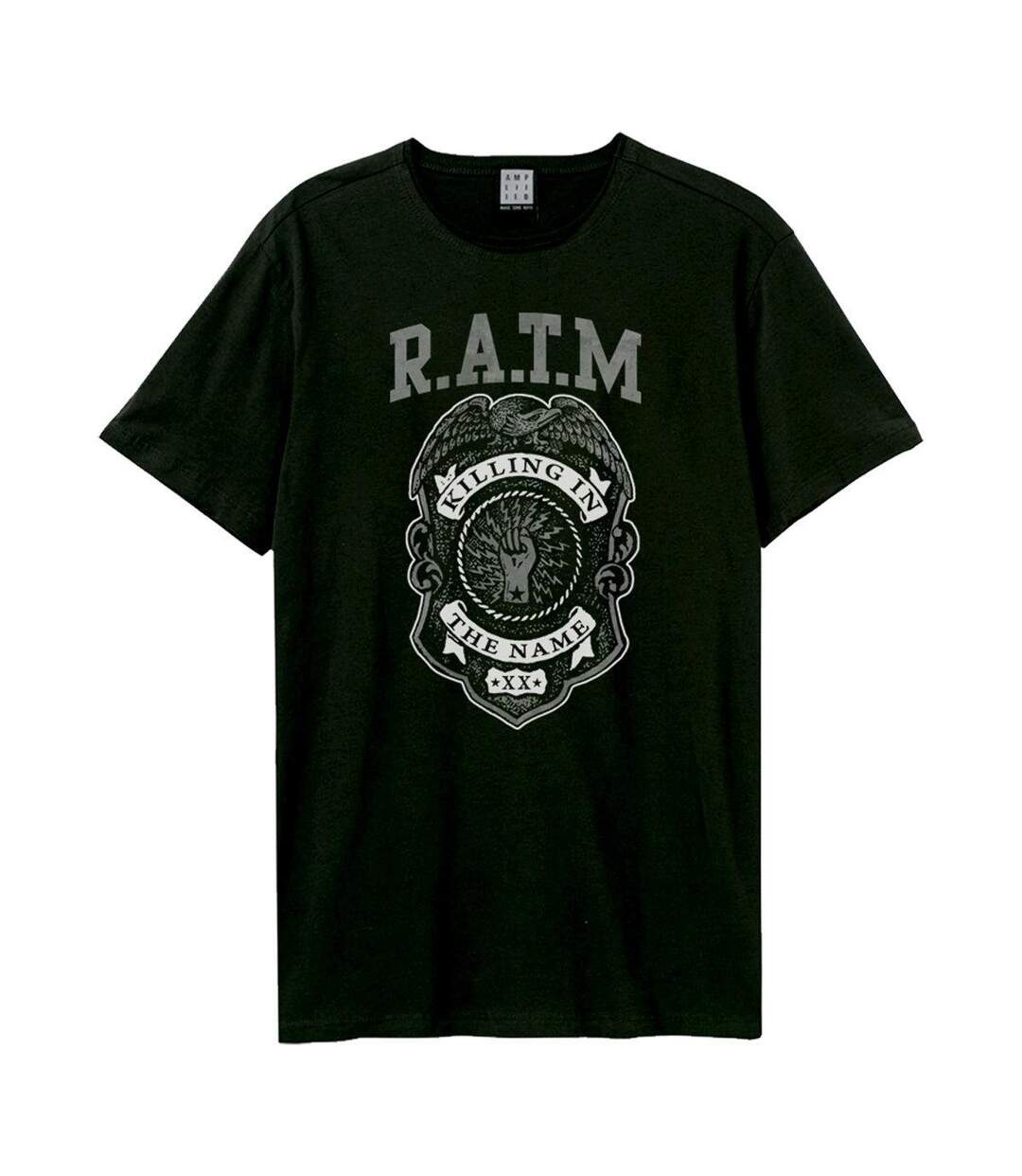 T-shirt Killing In The Name Adulte Noir Amplified-1
