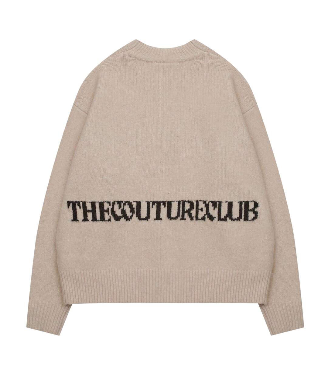 Pull Copyright Homme Beige Couture-2