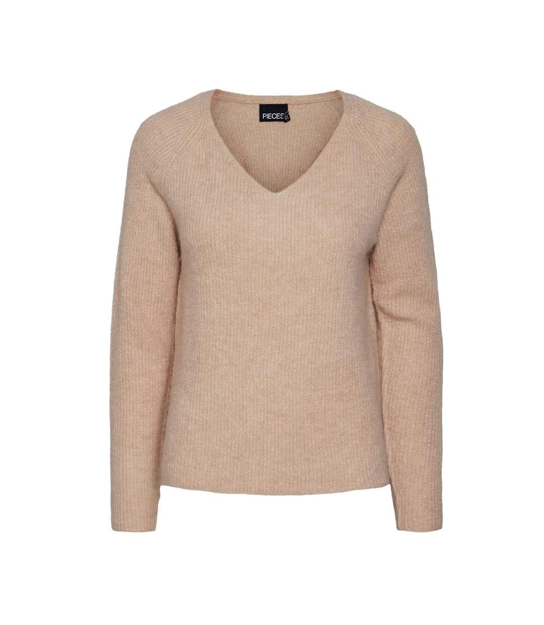 Pull rose femme pieces ellen-1
