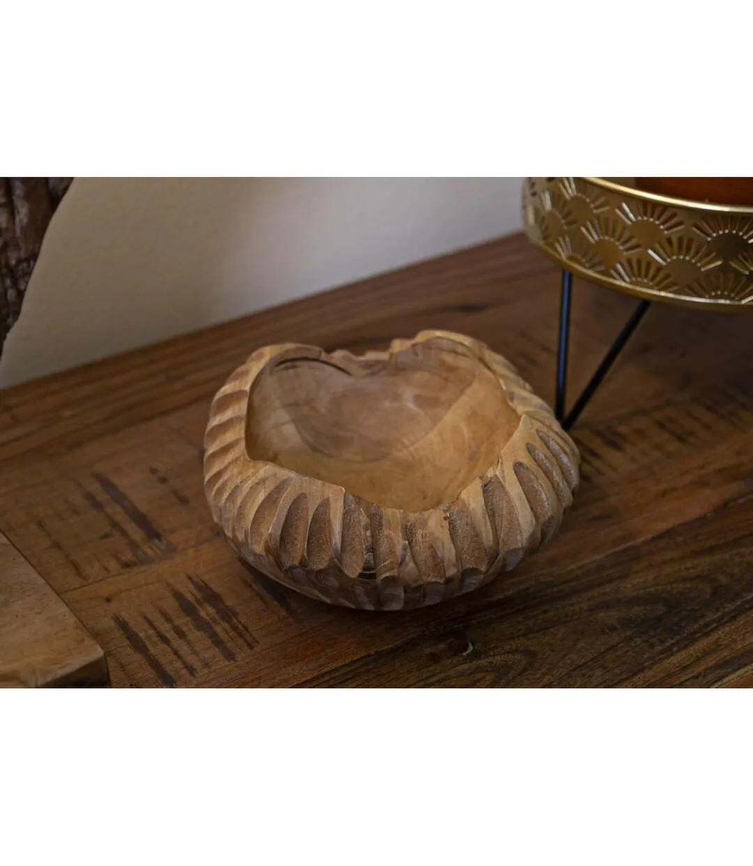 Vide-Poche en Bois Geris 19cm Naturel-5