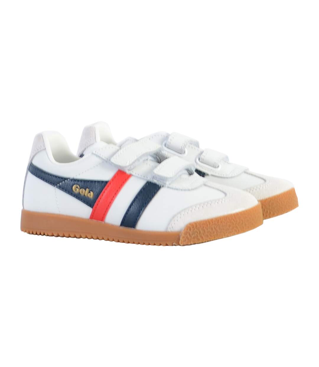 Basket Cuir Enfant Gola Harrier Leather Strap