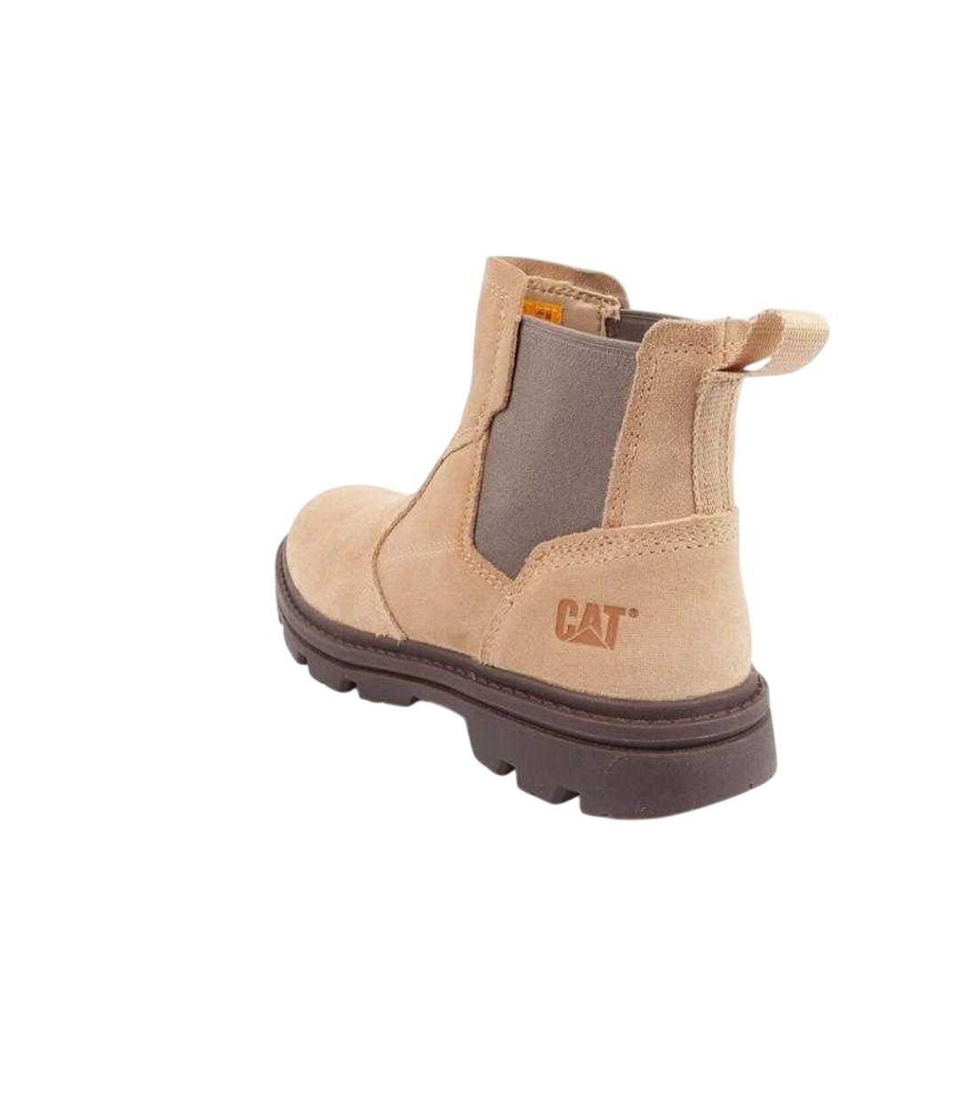 Bottines Practitioner Homme Beige Caterpillar-2