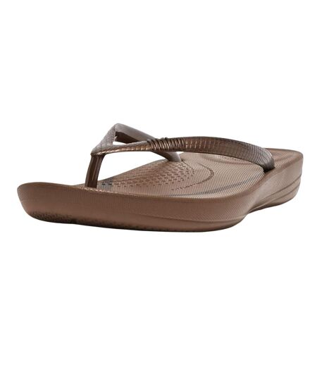 Tongs Motif/style Ergonomique Iqushion Femme Cuivré FitFlop