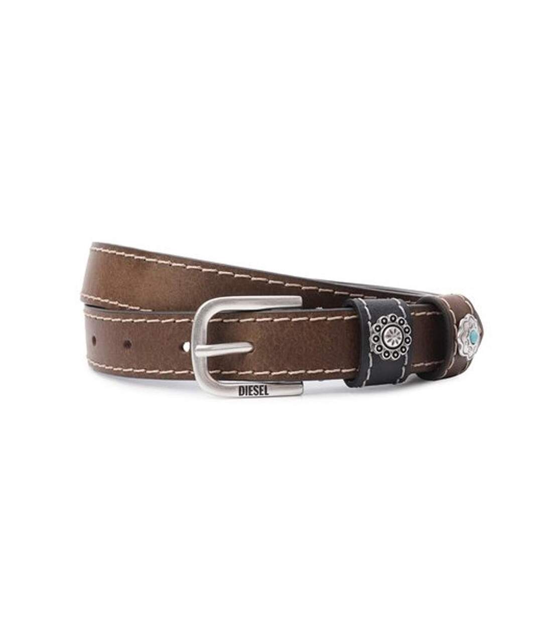 Ceinture marron femme diesel b-texa belt-1