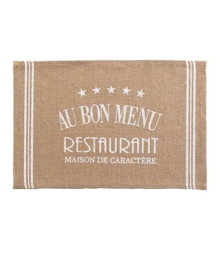 Set de Table en Jute Diner 30x45cm Blanc