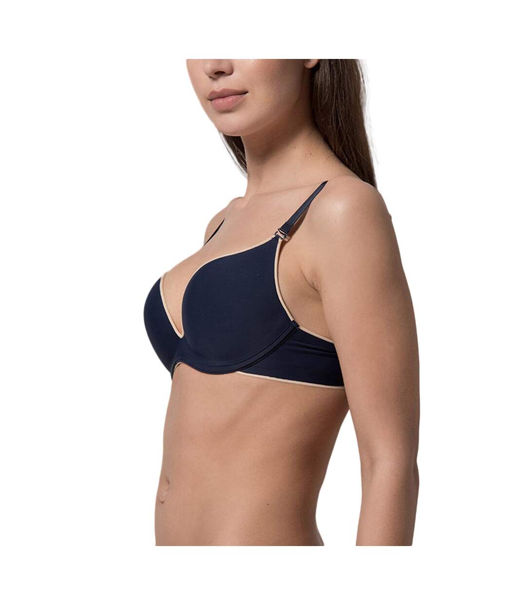 Soutien-gorge push-up décolleté Miracle One Luna Splendida bleu marine-2