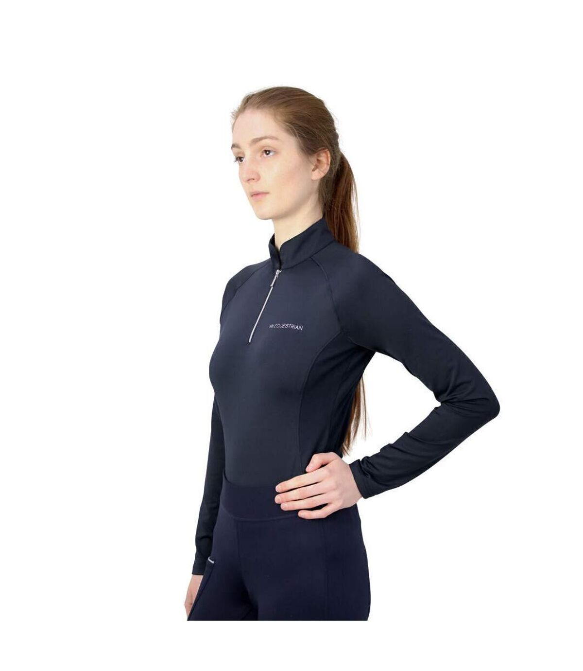 Hy Womens/Ladies Synergy Sports Top (Navy)
