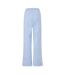 Womens/ladies Fleece Joggers Blue Marl USA Pro-3