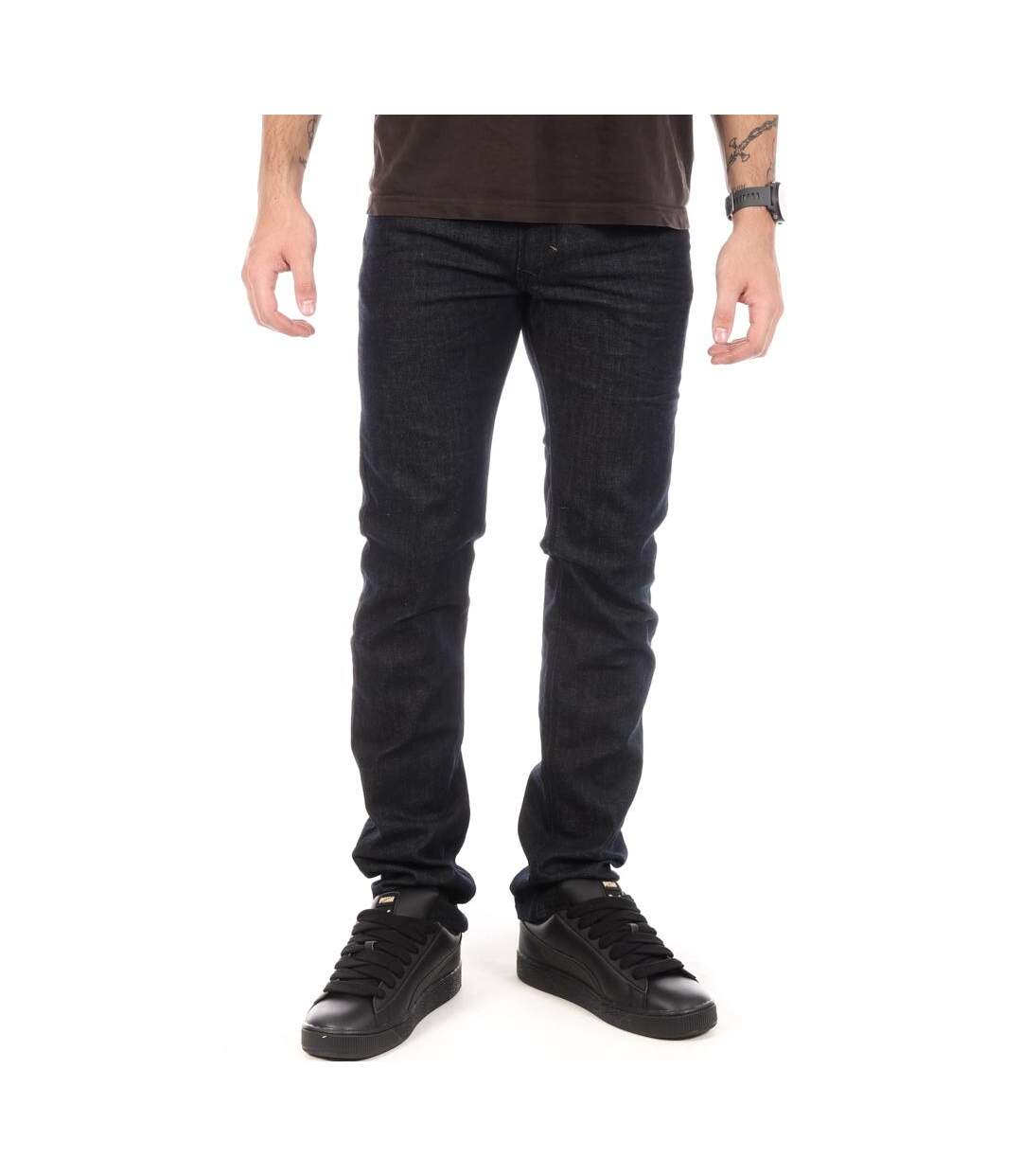 Jean slim noir homme kaporal jean broz-1