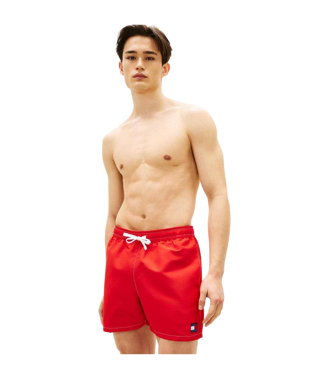 Mens Swim Shorts Deep Crimson Red Tommy Hilfiger-4