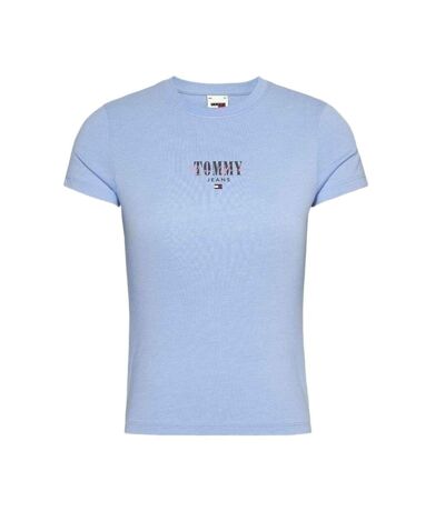 T-shirt bleu femme tommy hilfiger essntl - l