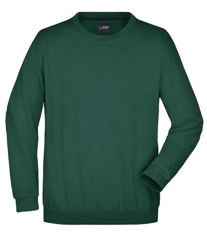 Sweat-shirt col rond - JN040 - vert foncé - mixte homme femme