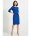 Robe droite manches 3/4 maille souple-1