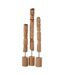 Lot de 3 Statuettes Déco en Bois Totem 86cm Naturel-1