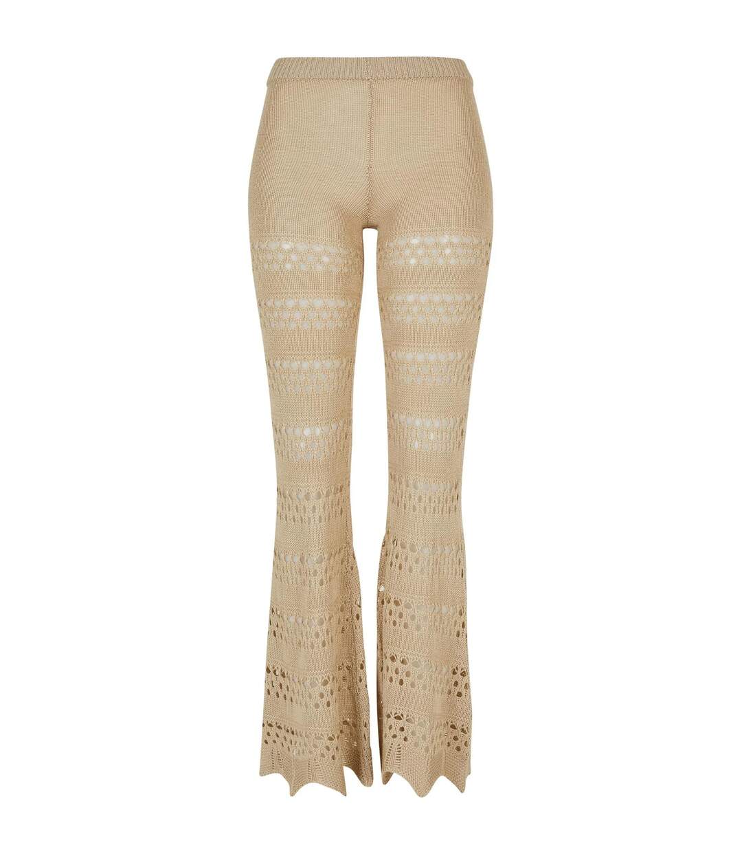 Legging Motif/style Crochet Femme Blanc Cassé Urban Classics-2