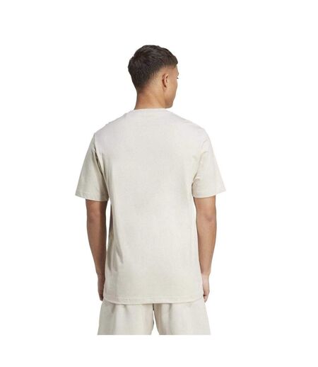 T-shirt Motif/style Logo Arqué Homme Blanc Cassé Adidas