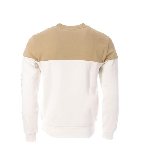 Sweat Beige/Blanc Homme Lacoste TSI - L