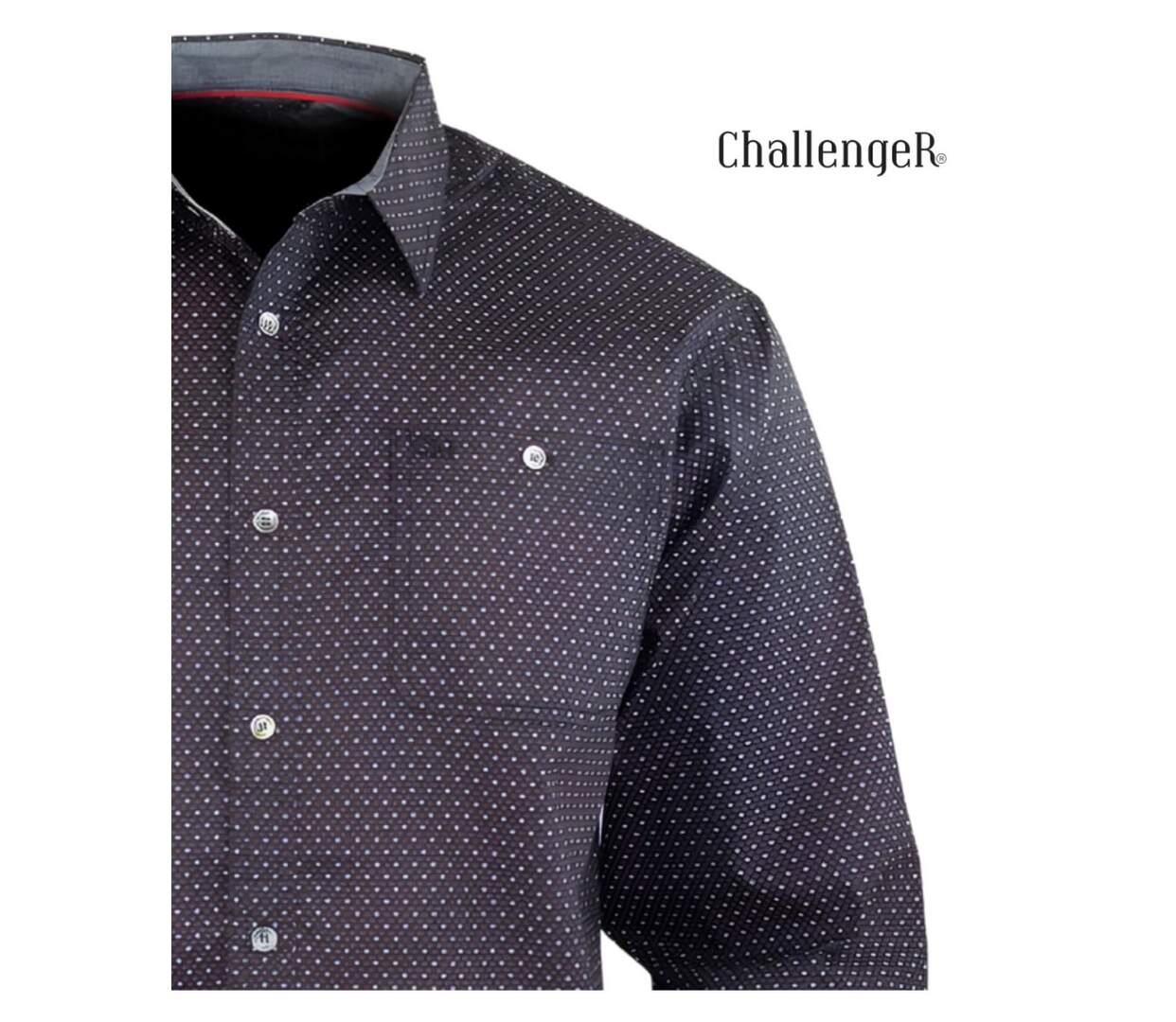 CHALLENGER TOURNI1 - Chemise à carreaux manches longues imprimée pour un look moderne et élégant-4
