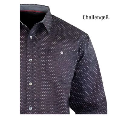 CHALLENGER TOURNI1 - Chemise à carreaux manches longues imprimée pour un look moderne et élégant