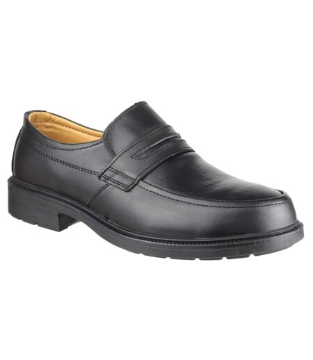 Amblers Safety Mens FS46 Mocc Toe Safety Slip On Shoe (Black) - UTFS5048