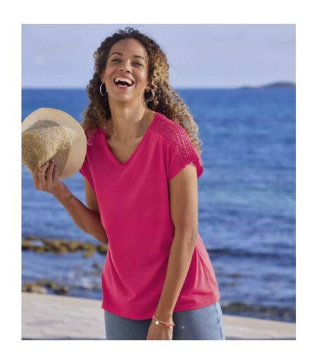 T-shirt femme rose Atlas For Women