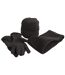 Ensemble Bonnet, Gants Et Tour De Cou Polaires Homme M Noir Result-2