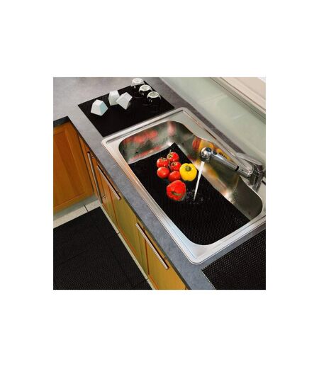 Tapis Multi-Usage en PVC Tubulo 43x65cm Noir