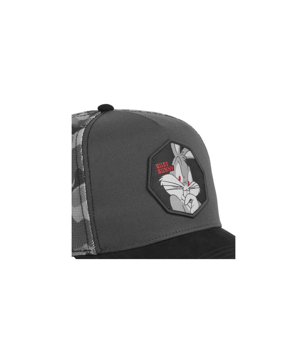 Casquette trucker premium avec filet effet Bambou Looney Tunes Bugs Capslab-3