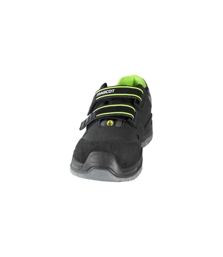 Womens/ladies Alpamayo Coated Leather Safety Sandals Black Mascot