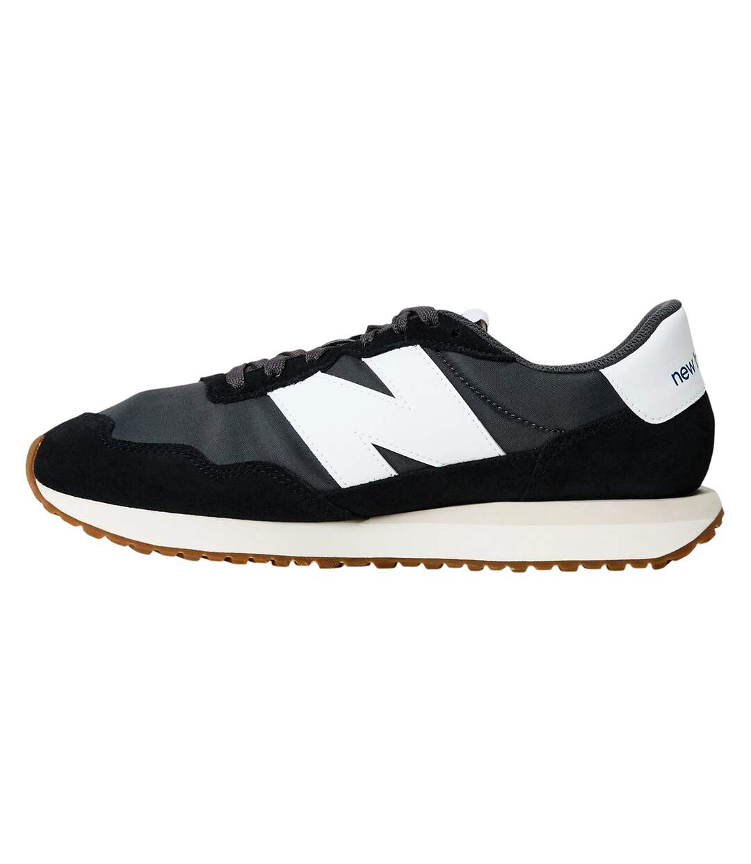 Mens 237 Retro Suede Trainers Black Grey New Balance-2
